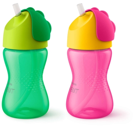 Avent gertuvė Straw Cup su šiaudeliu, 300 ml.