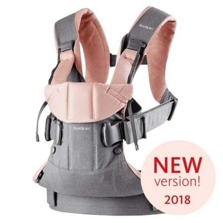 Nešynė BabyBjorn One Grey / Powder Pink