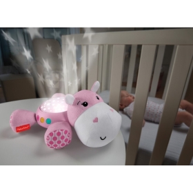 Migdukas-projektorius Fisher Price Hippo Pink