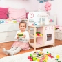 Medinė vaikiška virtuvėlė su garsais Pinky