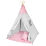 Tipis vaikams su minkštu kilimėliu Pink Stars