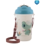 Canpol Babies gertuvė su šiaudeliu ir dirželiu (talpa - 400 ml.)