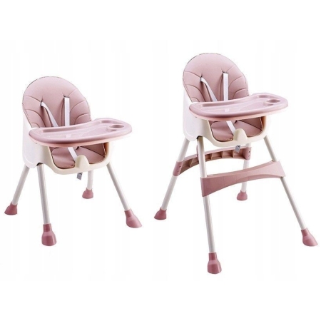 Maitinimo kėdutė 2in1 Azur Pink