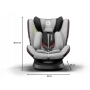 Autokėdutė Bastiaan ONE 360° su IsoFix Grey Stone