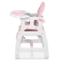 Maitinimo kėdutė-transformeris su lingėmis Pink Comfort