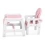 Maitinimo kėdutė-transformeris su lingėmis Pink Comfort