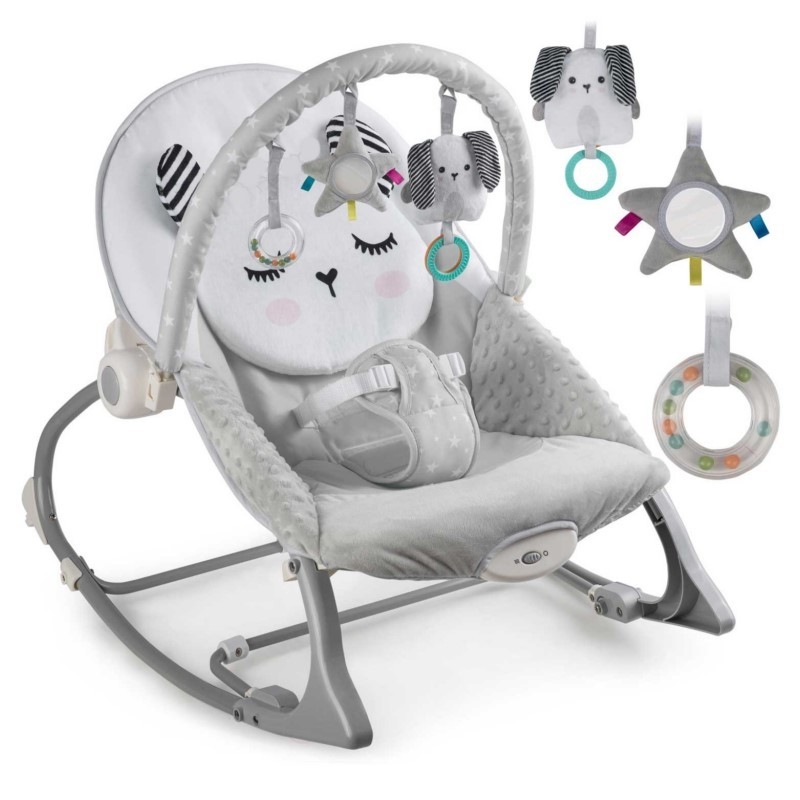 Gultukas - vibro kėdutė iki 18 kg. Bunny Grey