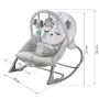 Gultukas - vibro kėdutė iki 18 kg. Bunny Grey