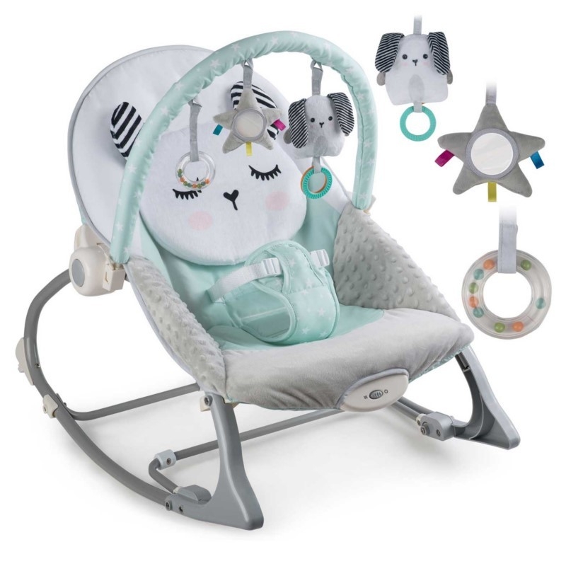 Gultukas - vibro kėdutė iki 18 kg. Bunny Mint