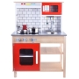 Medinė vaikiška virtuvėlė Red Kitchen + indai