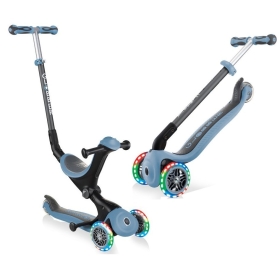 Globber paspirtukas Go UP DELUXE Lights Ash Blue
