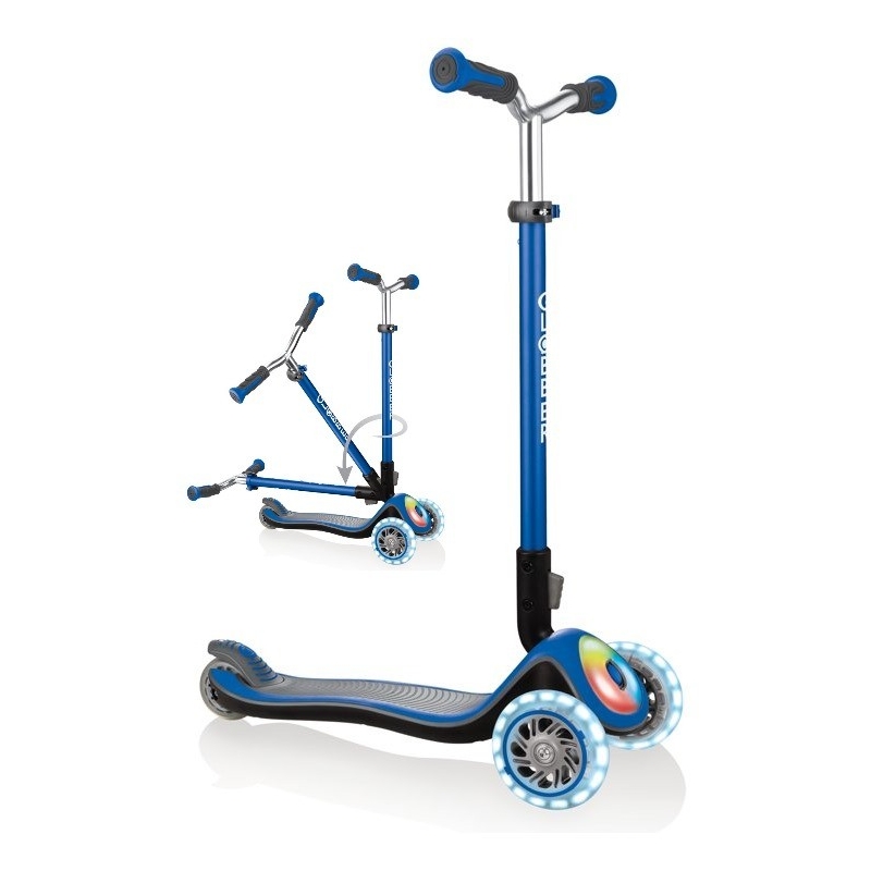 Sulankstomas paspirtukas Globber ELITE Prime Navy Blue - Lelius.lt