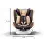 Autokėdutė Bastiaan ONE 360° su IsoFix Beige Chocolate