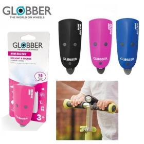 Skambutis + LED švieselė Globber Mini Buzzer