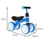 Mini paspirtukas - dviratukas PettyTrike Blue