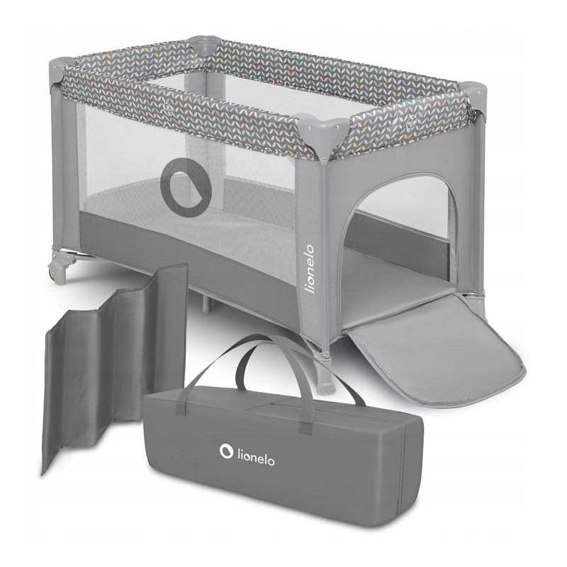 Lionelo maniežas Grey Multicolor su landa