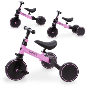 Triratukas su pedalais - balansinis dviratukas 3in1 Pico Pink