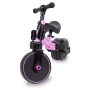 Triratukas su pedalais - balansinis dviratukas 3in1 Pico Pink