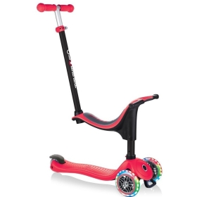 Globber paspirtukas Go UP Lights Red 4in1