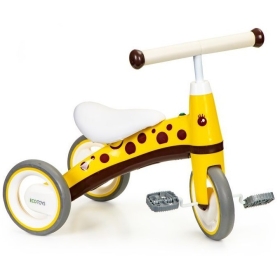 Mini triratukas su pedalais Yellow Dots