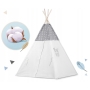 Palapinė Tipi Stars su LED lempute, vėliavėlėmis + 3 pagalvėlės
