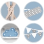 Palapinė Tipi Clouds su LED lempute, vėliavėlėmis + 3 pagalvėlės