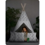 Palapinė Tipi Boom su LED lempute, vėliavėlėmis + 3 pagalvėlės