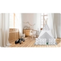 Palapinė Tipi Boom su LED lempute, vėliavėlėmis + 3 pagalvėlės