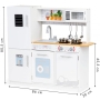 Medinė virtuvėlė White Deluxe su priedais