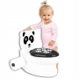 Muzikinis naktipuodis Panda su popieriaus laikikliu