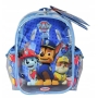 Šalmas, alkūnių ir kelių apsaugos Paw Patrol Blue