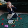Muzikos instrumentų rinkinys kuprinėjė