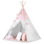 Palapinė Tipi su girlianda, švieselėmis + 3 pagalvėlės