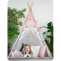 Palapinė Tipi su girlianda, švieselėmis + 3 pagalvėlės
