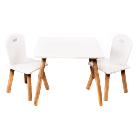 Vaikiškas medinis staliukas su kėdutėmis White_Blunt