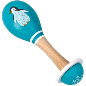 Medinis instrumentas - barškutis Marakasa Pingvinas