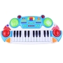 Vaikiškas pianinas su kėdute ir mikrofonu
