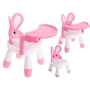 Kėdutė su staliuku Bunny Pink