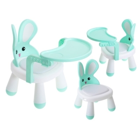 Kėdutė su staliuku Bunny Pastel