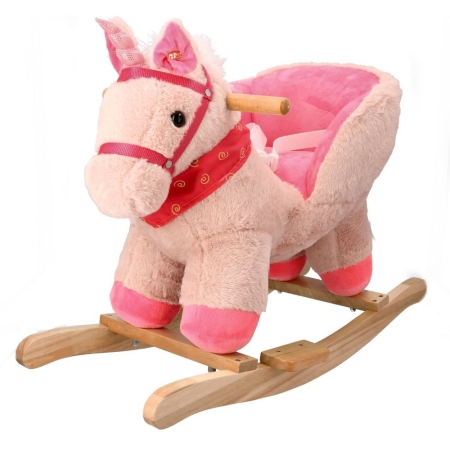 Supamas Pink Unicorn su garsais ir dirželiais