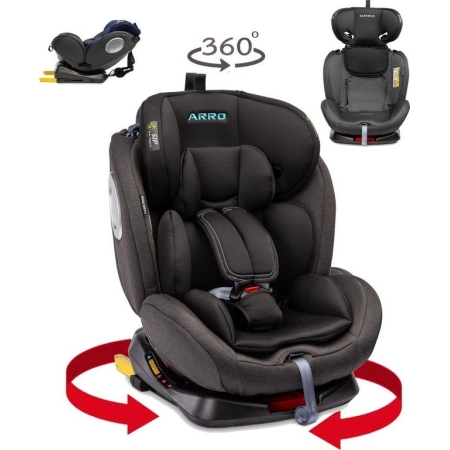 Autokėdutė Caratero Arro 360° su IsoFix Black