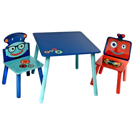 Staliukas su dviem kėdutėmis Robot