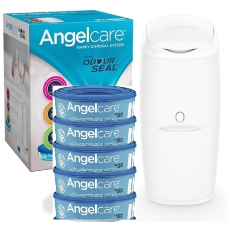 Sauskelnių konteineris Angelcare Classic + 5 kasetės