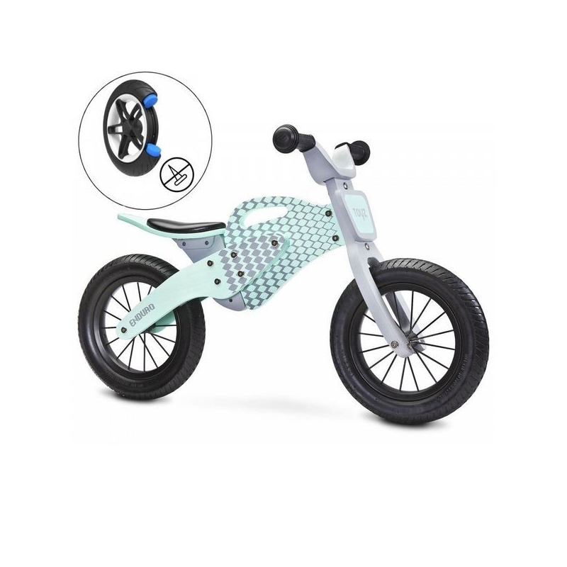 Medinis balansinis dviratukas Enduro Mint