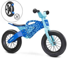 Medinis balansinis dviratukas Enduro Blue