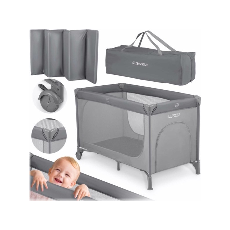 Maniežas su landa ir ratukais Dark Grey