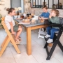 Medinė maitinimo kėdutė Timba Natural su staliuku ir paminkštinimu