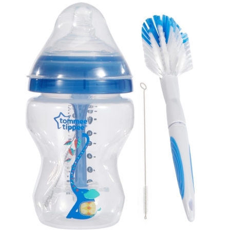 Tommee Tippee Advanced Anti-Colic buteliukas 260ml + šepetėliai