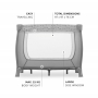 Hauck Sleep N Play SQ maniežas Nordic Grey