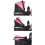 Vežimėlis lėlėms Princess Pink 2in1 su tašyte